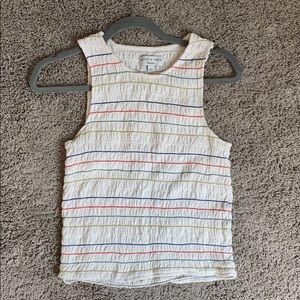 Madewell texture and thread tank top